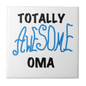 Total Phantastisch Oma Blue T - Shirt und Geschenk Fliese (Vorderseite)