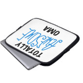 Total Phantastisch Oma Blue T - Shirt und Geschenk Laptopschutzhülle (Vorne Knopf)