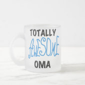 Total Phantastisch Oma Blue T - Shirt und Geschenk Mattglastasse (Links)