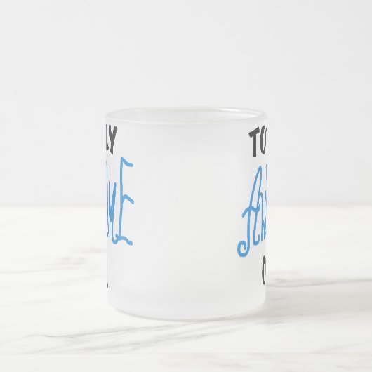 Total Phantastisch Oma Blue T - Shirt und Geschenk Mattglastasse (Mittel)