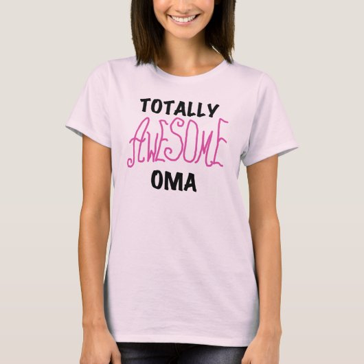 Total Phantastisch Oma Pink T - Shirt und Geschenk (Vorderseite)