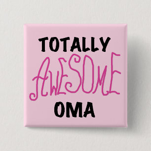 Total Phantastisch Oma Pink T - Shirt und Geschenk Button