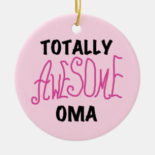 Total Phantastisch Oma Pink T - Shirt und Geschenk Keramikornament