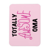 Total Phantastisch Oma Pink T - Shirt und Geschenk Magnet (Vertikal)