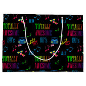 Total Phantastische 80er Party Große Geschenktasch Geschenktüte (Rückseite)