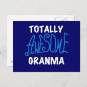 Total Phantastische Granma Blue T - Shirt und Gesc Postkarte (Vorne/Hinten)