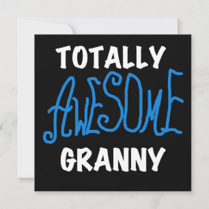 Total Phantastische Granny Blue T - Shirt und Gesc