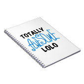 Total Phantastische Lolo Blue Geschenke Notizblock (Rechte Seite)