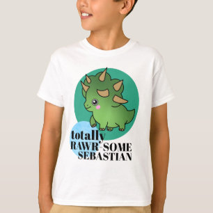 Total Phantastischer Niedlicher grüner Dinosaurier T-Shirt
