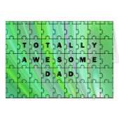 Total Phantastischer Vater Puzzle Green (Vorderseite (Horizontal))
