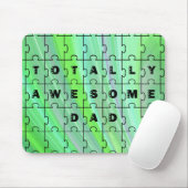 Total Phantastischer Vater Puzzle Green Mousepad (Mit Mouse)