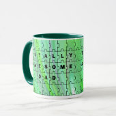 Total Phantastischer Vater Puzzle Green Puzzle Tas Tasse (Vorderseite Links)