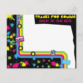 Total Phantastisches Party der 80er Jahre Dankesch Dankeskarte