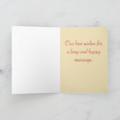 Total Retro Hochzeits-Glückwünsche Karte (Innenseite)