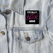 Total rosa T-Shirts fantastisches Mimi und Geschen Button (Beispiel)