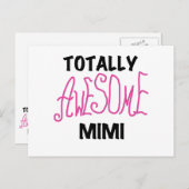 Total rosa T - Shirts fantastisches Mimi und Postkarte (Vorne/Hinten)