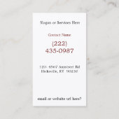 Total ruinierter LKW mit zertrümmerter Visitenkarte (Rückseite)