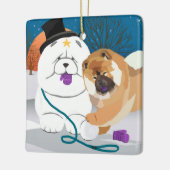 TOTAL S-HANDSCHUH   Chow-Chow Verzierung Keramikornament (Links)