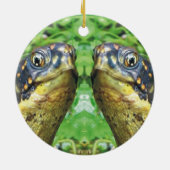 Total Schildkröte-Schildkröte-Weihnachtsverzierung Keramik Ornament (Hinten)