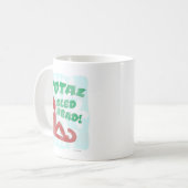 Total Sled Head Funny Holiday Logos Fun Times Kaffeetasse (Vorderseite Links)