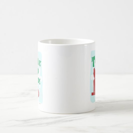 Total Sled Head Funny Holiday Logos Fun Times Kaffeetasse (Mittel)