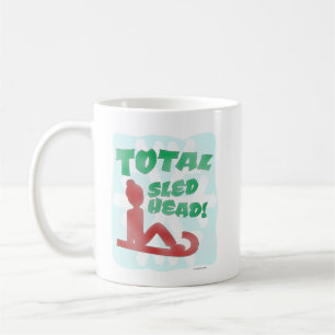 Total Sled Head Funny Holiday Logos Fun Times Kaffeetasse