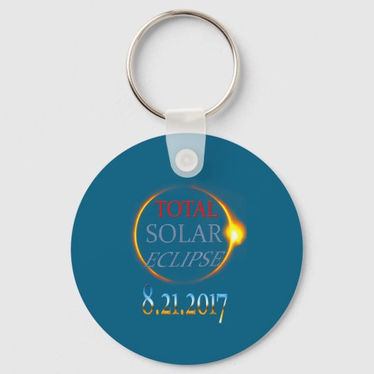 Total Solar Eclipse 2017 Design Schlüsselanhänger (Vorderseite)