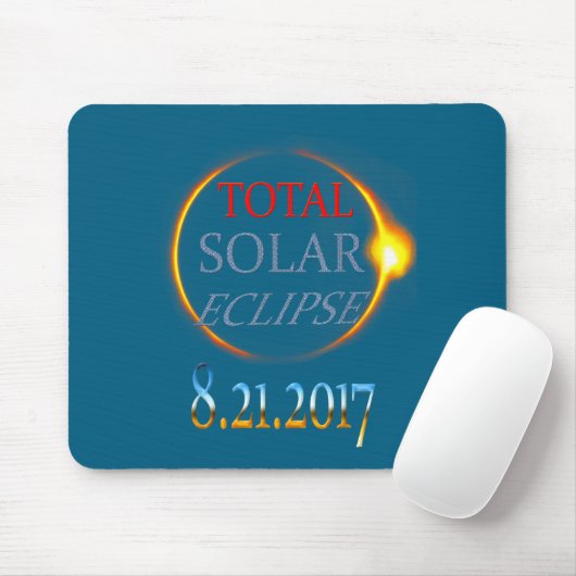 Total Solar Eclipse 2017 Mousepad (Mit Mouse)