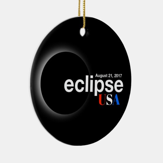 Total Solar Eclipse 2017 - USA Keramik Ornament (Rechts)