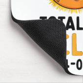 Total Solar Eclipse 2024 Brillen Funny Sun Moon Ki Mousepad (Ecke)