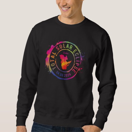 Total Solar Eclipse 2024 Canada Quebec Totality Co Sweatshirt (Vorderseite)