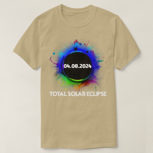 Total Solar Eclipse 2024 Colourful Totality T-Shirt (Design vorne)