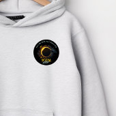 Total Solar Eclipse 2024 Ihr City Staat Black Button