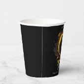 Total Solar Eclipse 2024 Ihr City Staat Cosmic Pappbecher (Rechts)