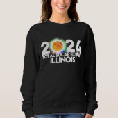 Total Solar Eclipse 2024 ILLINOIS American Totalit Sweatshirt (Vorderseite)