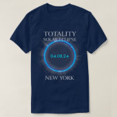 Total Solar Eclipse 2024 New York 040824 T-Shirt (Design vorne)