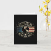 Total Solar Eclipse 2024 Totality Eclipse Path 04. Karte (Gelbe Blume)