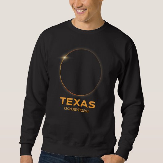 Total Solar Eclipse 2024 Totality Texas Sweatshirt (Vorderseite)