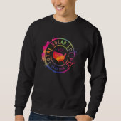 Total Solar Eclipse 2024 USA Silhouette Totality C Sweatshirt (Vorderseite)