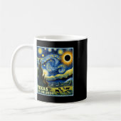 Total Solar Eclipse 2024 Van Gogh Starry Night Sty Kaffeetasse (Links)
