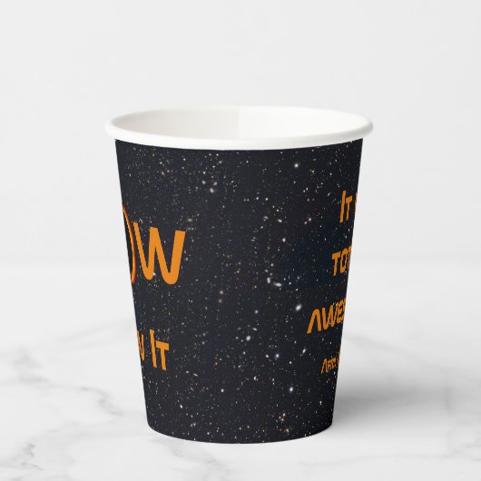 Total Solar Eclipse 2024 WOW I sah es Pappbecher (Links)