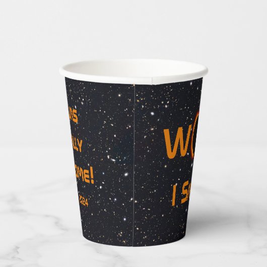 Total Solar Eclipse 2024 WOW I sah es Pappbecher (Rechts)