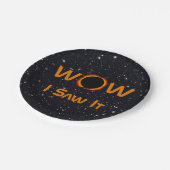 Total Solar Eclipse 2024 WOW I sah es Pappteller (Schrägansicht)