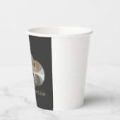 Total Solar Eclipse 2025 lustiges Design. Totalitä Pappbecher (Links)