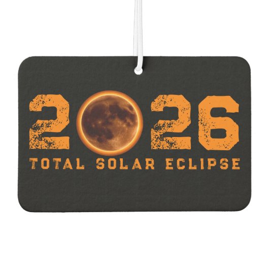 Total Solar Eclipse 2026 Autolufterfrischer (Vorderseite)
