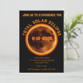 Total Solar Eclipse 2026 Einladung (Stehend Vorderseite)