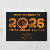 Total Solar Eclipse 2026 Einladung (Vorderseite)