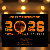 Total Solar Eclipse 2026 Event Flyer