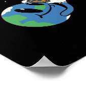 Total Solar Eclipse 2026 Greenland Photobomb Poster (Ecke)