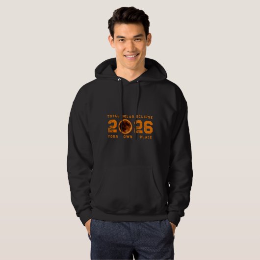Total Solar Eclipse 2026 Hoodie (Vorne ganz)